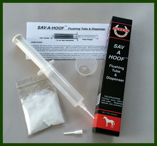 Sav-A-Hoof Flushing Tube & Dispenser